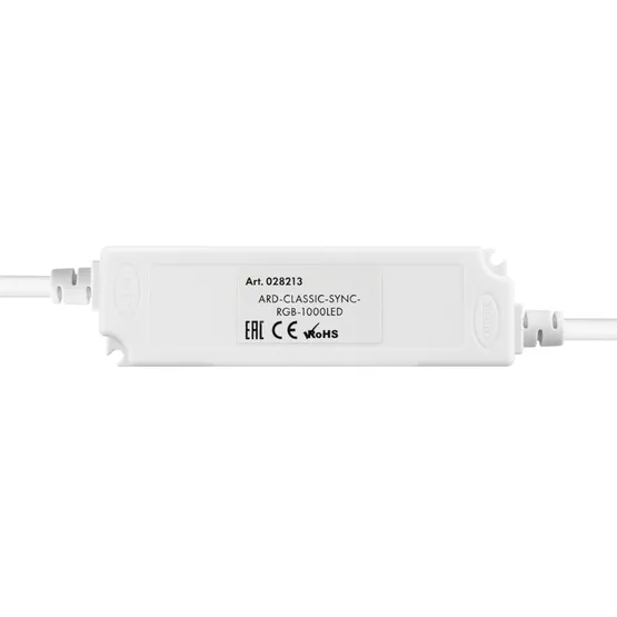 Фото #2 товара Контроллер ARD-CLASSIC-SYNC-RGB-1000LED White (230V, 80W, RF ПДУ) (Ardecoled, Закрытый)