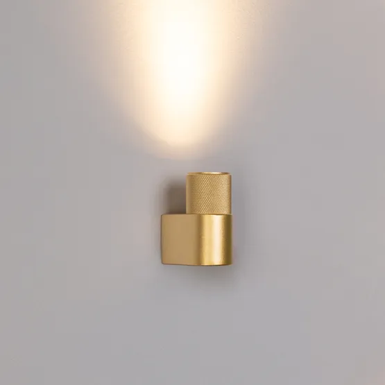 Фото #4 товара Светильник SP-SPICY-WALL-MINI-S60x39-3W Warm3000 (GD, 40 deg, 230V) (Arlight, IP20 Металл, 3 года)