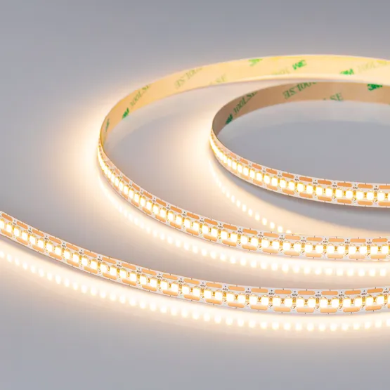 Фото #1 товара Светодиодная лента UL-A240-10mm 48V Warm2700-CX2 (23 W/m, IP20, 10m) (Arlight, 7 лет)