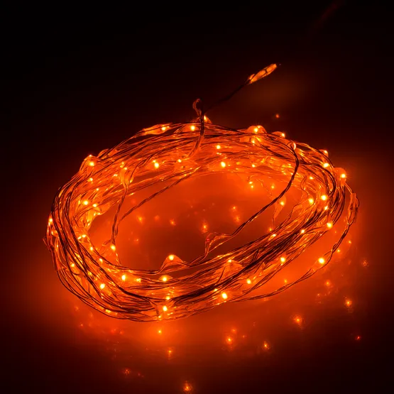 Фото #1 товара Светодиодная нить WR-5000-12V-Orange (1608,100LED) (Arlight, IP65)