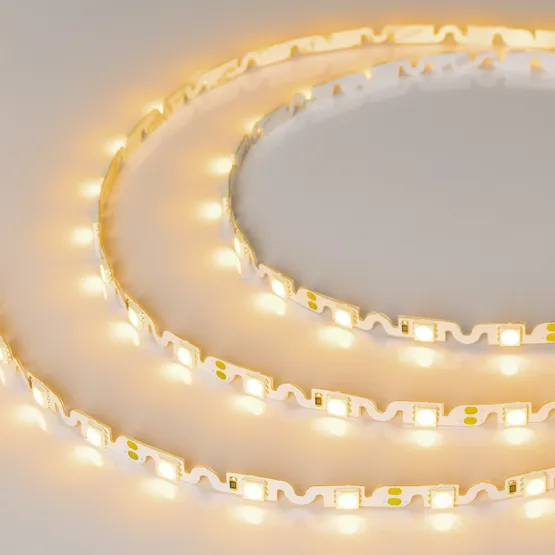 Фото #3 товара Светодиодная лента RZ 2-5000 12V Yellow 2x (5060, 240 LED, Wave) (Arlight, 11.5 Вт/м, IP20)