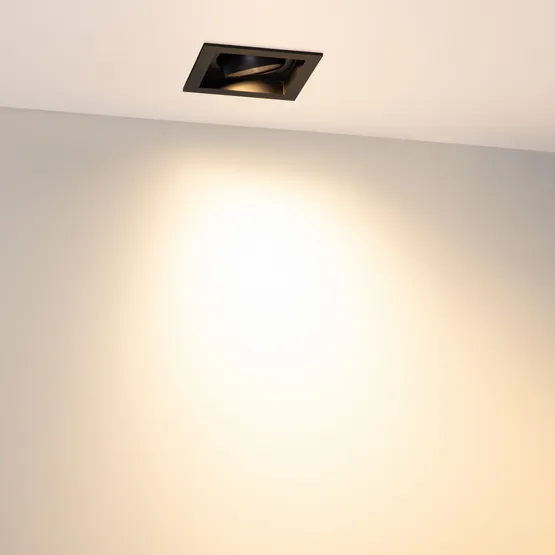 Фото #6 товара Светильник MS-VORTEX-BUILT-S90x90-12W Warm3000 (BK-BK, 40 deg, 230V) (Arlight, IP20 Металл, 5 лет)