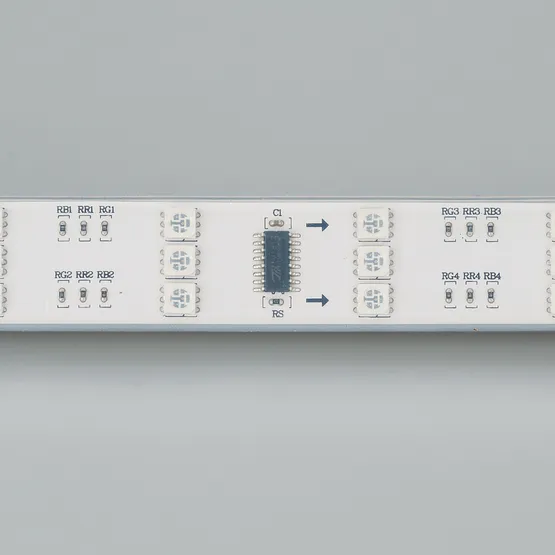 Фото #2 товара Светодиодная лента SPI-5000P 12V RGB (5060, 480 LED x3,1812) (Arlight, Закрытый, IP66)