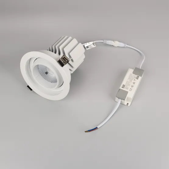 Фото #5 товара Светильник MS-VORTEX-BUILT-R135-30W Warm3000 (WH-WH, 50 deg, 230V) (Arlight, IP20 Металл, 5 лет)