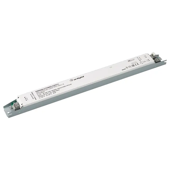 Фото #1 товара Блок питания ARV-SP24100-LONG-PFC-DALI-A (24V, 4.2A, 100W) (Arlight, IP20 Металл, 5 лет)