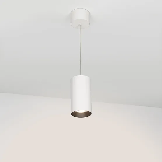 Фото #4 товара Светильник подвесной SP-POLO-R85-2-15W Warm White 40deg (White, Black Ring) (Arlight, IP20 Металл, 3 года)