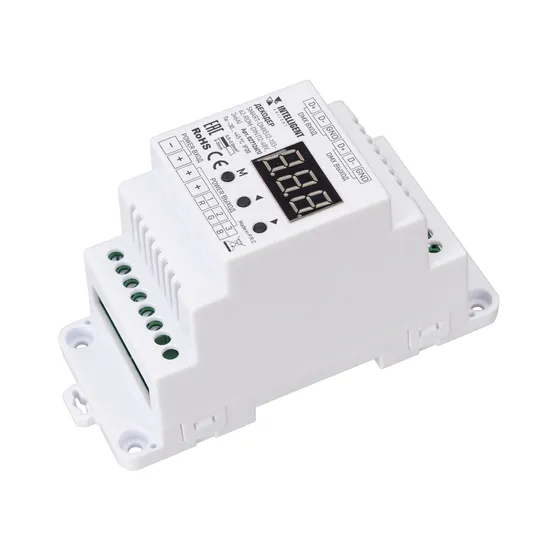 Фото товара INTELLIGENT ARLIGHT Декодер SMART-DMX512-103-62-RDM-DIN (12-48V, 3x6A) (IARL, IP20 Пластик, 5 лет)