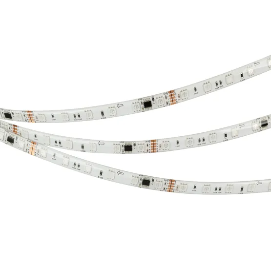 Фото #5 товара Светодиодная лента герметичная DMX-SE-B60-10mm 24V RGB-PX6 (14 W/m, IP65, 5060, 5m) (Arlight, -)