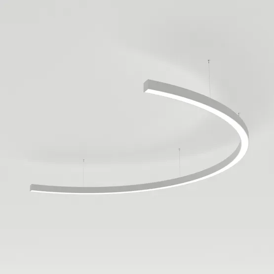 Фото #1 товара Светильник SP-LINE-HANG-ARC-C3535-D1500-53W Warm3000 (WHITE, 230V) (Arlight, Металл)