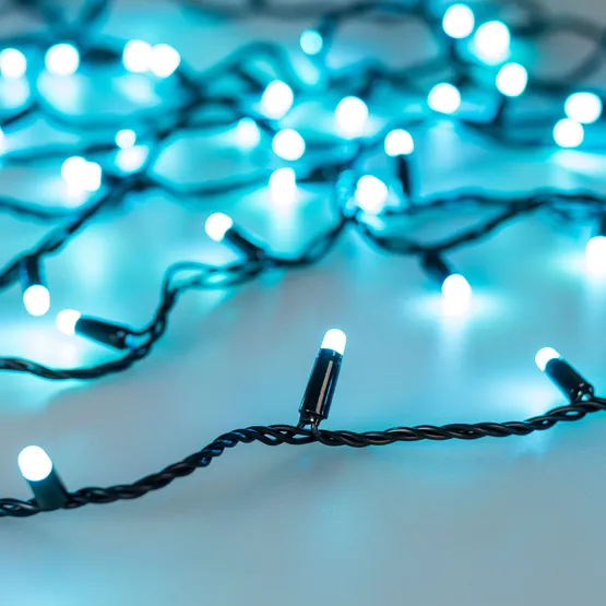 Фото #9 товара Светодиодная гирлянда ARD-STRING-CLASSIC-10000-BLACK-100LED-MILK-SYNC RGB (230V, 6.5W, RF ПДУ, 3000) (Ardecoled, IP65)