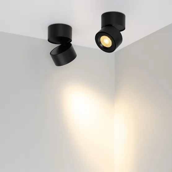 Фото #5 товара Светильник SP-POINT-SURFACE-R85-12W Warm3200-MIX (BK, 36 deg, 230V) (Arlight, IP20 Металл, 5 лет)