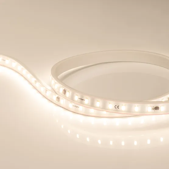 Фото #2 товара Светодиодная лента ARL-50000PC-220V Warm3000 (3056, 72 LED/m, IP65) (Arlight, 14 Вт/м, IP65)
