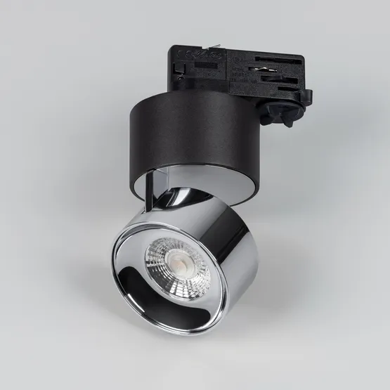 Фото #2 товара Светильник SP-PLURIO-TRACK-4TR-R77-9W Warm3000 (BK-CHR, 36 deg, 230V) (Arlight, IP20 Металл, 3 года)