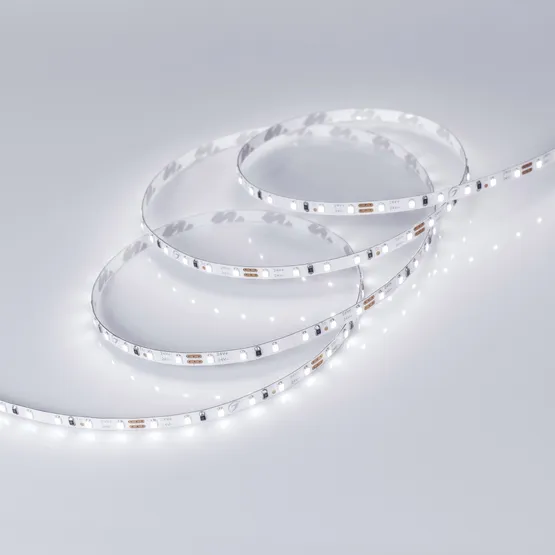 Фото #2 товара Светодиодная лента MICROLED-5000L 24V White5500 4mm (2216, 120 LED/m, LUX) (Arlight, 5.4 Вт/м, IP20)