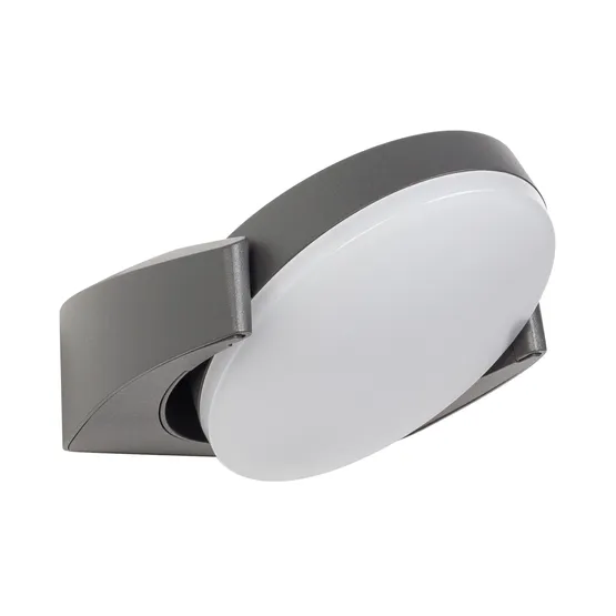 Фото #3 товара Светильник LGD-EYE-WALL-6W Warm3000 (GR, 117 deg, 230V) (Arlight, IP54 Металл, 3 года)