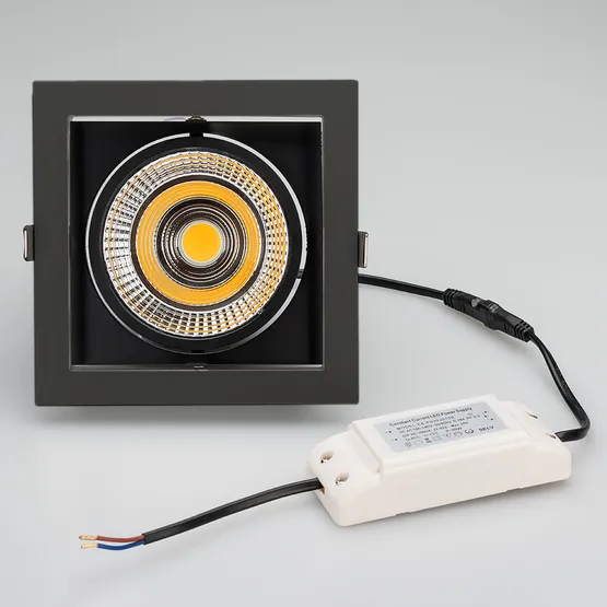 Фото #3 товара Светильник CL-KARDAN-S152x152-25W White6000 (BK-BK, 30 deg) (Arlight, IP20 Металл, 3 года)