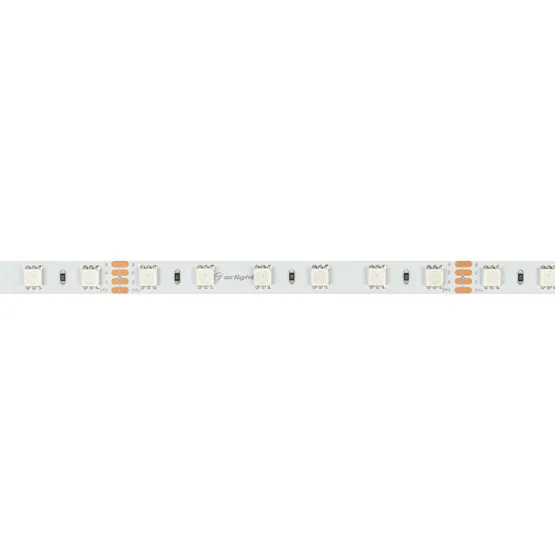 Фото #7 товара Светодиодная лента RT-B60-10mm 24V RGB (14.4 W/m, IP20, 5060, 5m) (Arlight, Открытый)