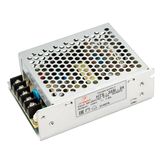 Фото товара Блок питания HTS-35M-24 (24V, 1.5A, 35W) (Arlight, IP20 Сетка, 3 года)
