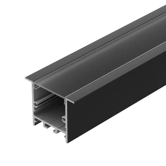 Фото #3 товара Профиль SL-LINIA49-F-2000 ANOD BLACK (Arlight, Алюминий)