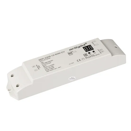 Фото товара Диммер DALI-SRP-2305-12-50W-CV (220V, 12V, 50W) (Arlight, Пластик)