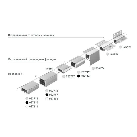 Фото #5 товара Профиль SL-LINIA16-FANTOM-2000 ANOD (Arlight, Алюминий)