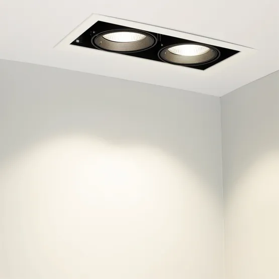 Фото #5 товара Светильник CL-KARDAN-S375x190-2x25W White6000 (WH-BK, 30 deg) (Arlight, IP20 Металл, 3 года)