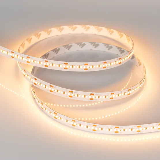 Фото #2 товара Светодиодная лента MICROLED-5000HP 24V Warm3000 10mm (2216, 300 LED/m, LUX) (Arlight, 21.6 Вт/м, IP20)