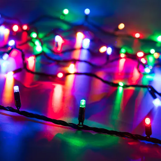 Фото #1 товара Светодиодная гирлянда ARD-STRING-CLASSIC-10000-BLACK-100LED-LIVE RGB (230V, 7W) (Ardecoled, IP65, 1 год)
