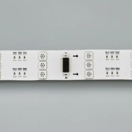 Фото #2 товара Светодиодная лента SPI-5000SE 12V RGB (5060, 480 LED x3,1812) (Arlight, Закрытый, IP65)