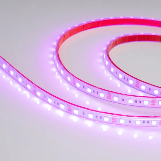Фото #6 товара Светодиодная лента RTW 2-5000P 12V RGB 2x (5060, 300 LED, LUX) (Arlight, 14.4 Вт/м, IP66)