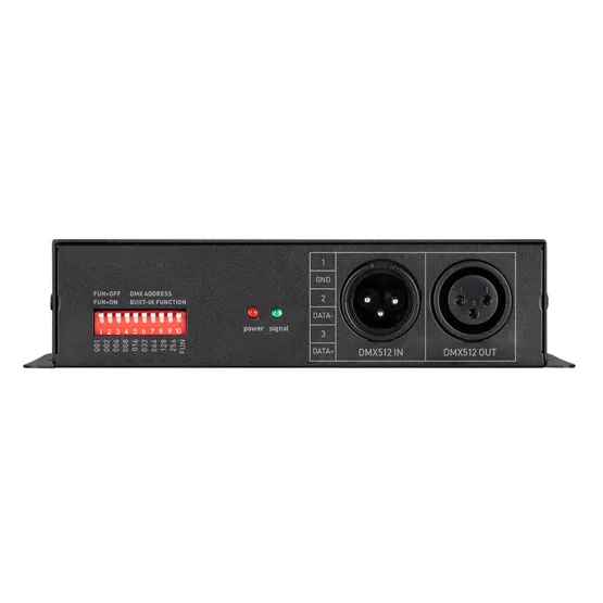 Фото #3 товара Декодер ARL-7022-DMX (12-24V, 3x8A, DMX512, XLR3) (Arlight, IP20 Металл, 3 года)