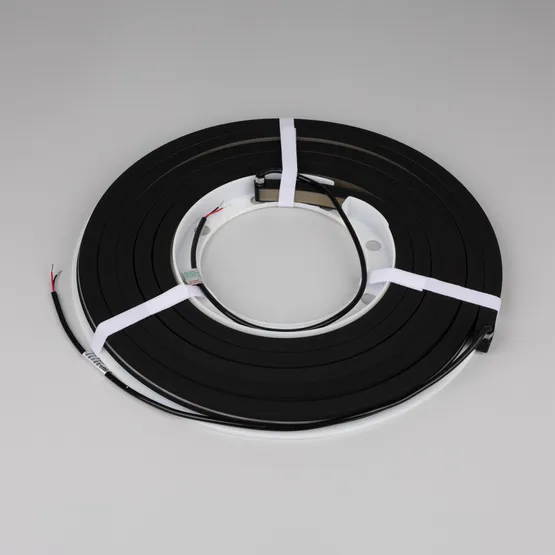 Фото #4 товара Светодиодная лента герметичная NOVA-TOP-BLACK-A120-16x15mm 24V Day4000 (10 W/m, IP67, 2835, 5m, wire x2) (Arlight, Вывод боковой, 5 лет)