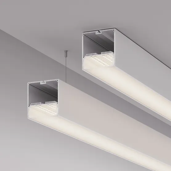Фото #5 товара Профиль с экраном SL-LINE-7477-2500 WHITE+OPAL (Arlight, Алюминий)