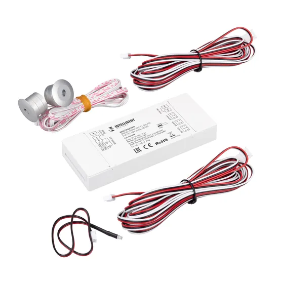 Фото #1 товара INTELLIGENT ARLIGHT Контроллер лестничный SMART-PWM-102-72-SH-PD-SUF (12-48V, 2x6A, SENS) (IARL, IP20 Пластик, 5 лет)