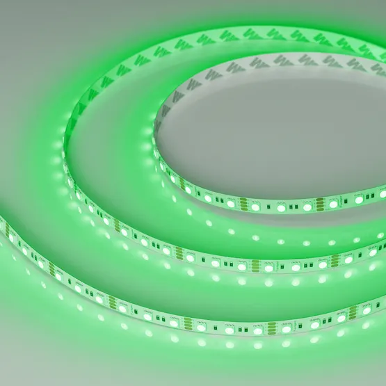 Фото #4 товара Светодиодная лента RT-B72-10mm 12V RGB (15 W/m, IP20, 5060, 5m) (Arlight, 15 Вт/м, IP20)