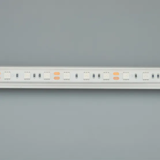 Фото #4 товара Светодиодная лента RTW 2-5000PGS 12V Yellow 2x (5060, 300 LED, LUX) (Arlight, 14.4 Вт/м, IP67)