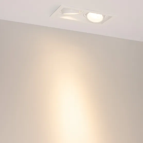 Фото #3 товара Светильник MS-VORTEX-BUILT-S210x117-2x20W Warm3000 (WH-WH, 20 deg, 230V) (Arlight, IP20 Металл, 5 лет)