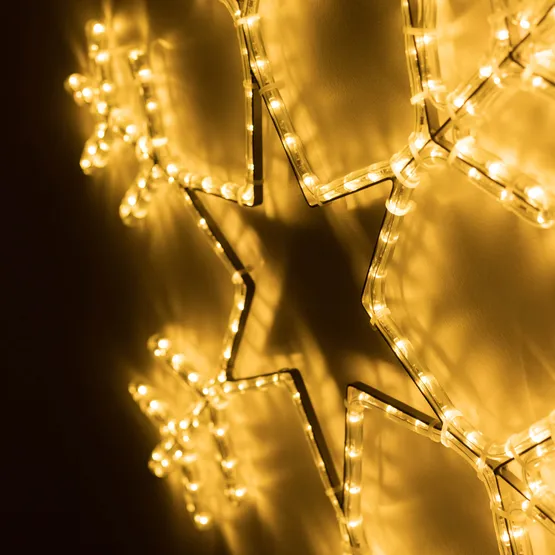 Фото #3 товара Фигура светодиодная ARD-SNOWFLAKE-M4-750x750-324LED Warm (230V, 18W) (Ardecoled, IP65, 1 год)