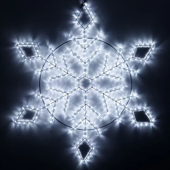 Фото #1 товара Фигура светодиодная ARD-SNOWFLAKE-M9-900x900-360LED White (230V, 22W) (Ardecoled, IP65, 1 год)