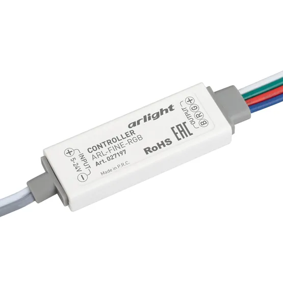 Фото #3 товара Контроллер ARL-FINE-RGB Black (5-24V, 3x2A, RF ПДУ 18кн) (Arlight, IP20 Пластик, 1 год)
