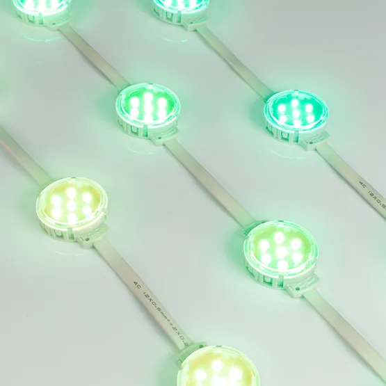 Фото #3 товара Модуль управляемый SPI-F7-D50 24V RGB-RAM-Auto (1.25W, IP68, 120 deg) (Arlight, Пластик, 3 года)