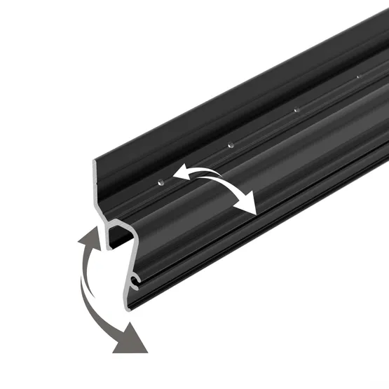 Фото #4 товара Профиль STRETCH-SHADOW-TECH-VENT-2000 BLACK (A2-DELTA) (Arlight, Алюминий)