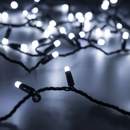 Фото #1 товара Светодиодная гирлянда ARD-STRING-CLASSIC-10000-BLACK-100LED-MILK-STD White (230V, 7W) (Ardecoled, IP65, 1 год)
