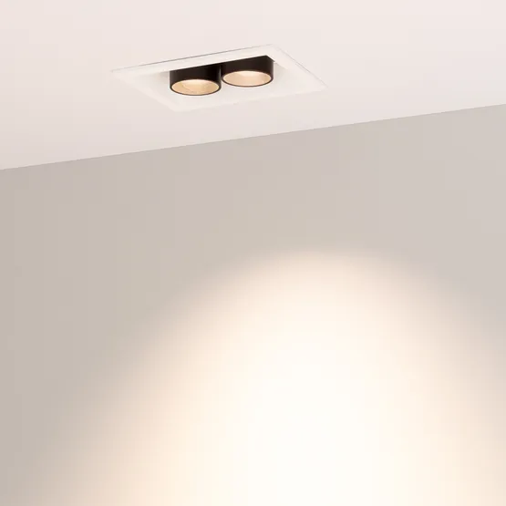Фото #4 товара Светильник MS-ORIENT-BUILT-TURN-TC-S67x90-5W Warm3000 (WH-BK, 30 deg, 230V) (Arlight, IP20 Металл, 5 лет)