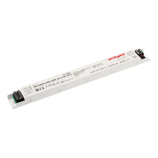 Фото товара Блок питания ARV-24050-LONG (48W, 2A, 0-10V, PFC) (Arlight, IP20 Металл, 2 года)