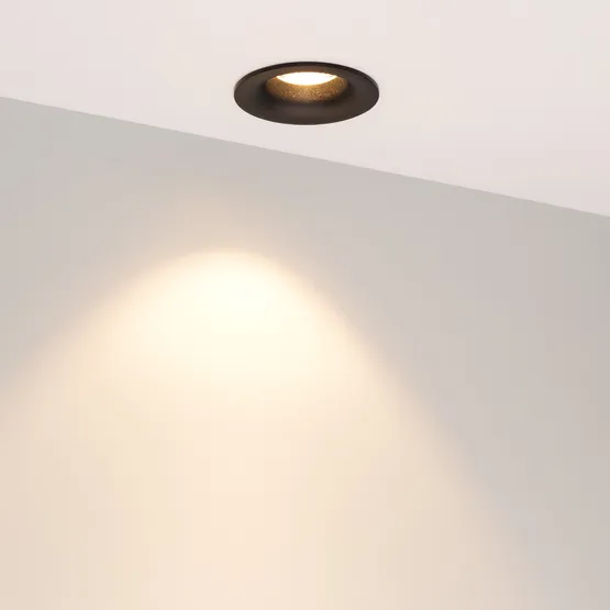 Фото #2 товара Светильник MS-FOGGY-BUILT-R86-10W Warm3000 (BK, 60 deg, 230V) (Arlight, IP54 Металл, 5 лет)