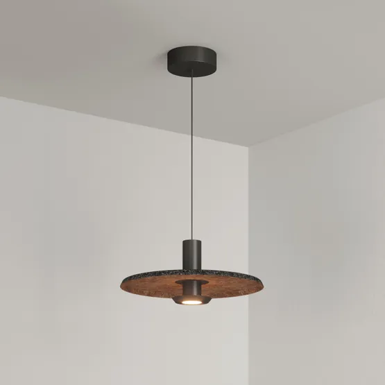 Фото #6 товара Светильник SP-KOTARO-R350-12W Warm3000 (BK-CF, 36 deg, 230V, TRIAC) (Arlight, IP20 Фетр, 3 года)