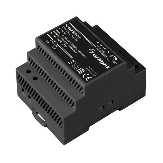 Фото #1 товара Блок питания ARV-DRS-100-24 (24V, 4.2A, 100W) (Arlight, IP20 DIN-рейка 5 лет)