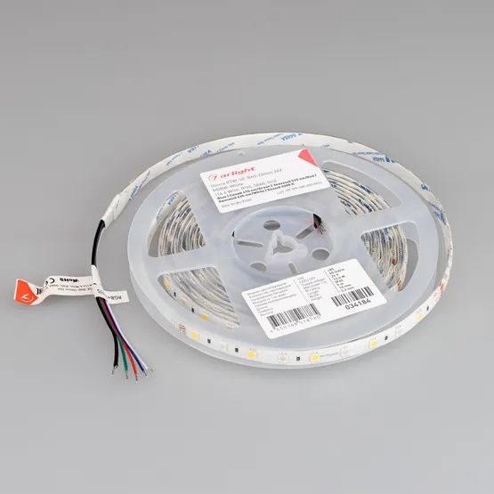Фото #4 товара Светодиодная лента RTW-SE-B60-10mm 24V RGBW-White (14.4 W/m, IP65, 5060, 5m) (Arlight, Открытый)