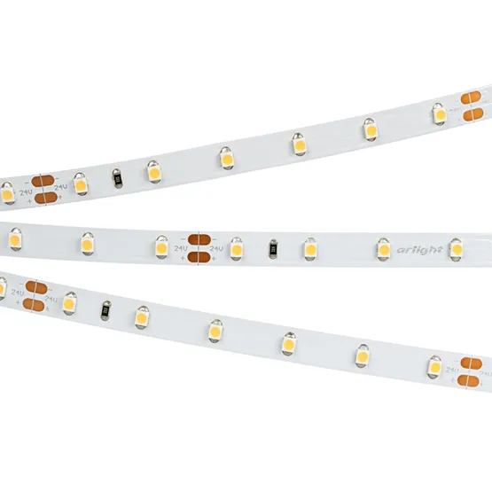 Фото #1 товара Светодиодная лента RT 2-5000 24V Warm2700 (3528, 300 LED, CRI98) (Arlight, 4.8 Вт/м, IP20)